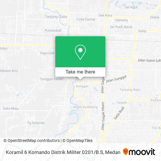 Koramil 6 Komando Distrik Militer 0201 / B.S map