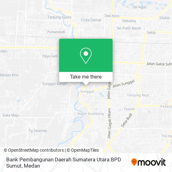 Bank Pembangunan Daerah Sumatera Utara BPD Sumut map