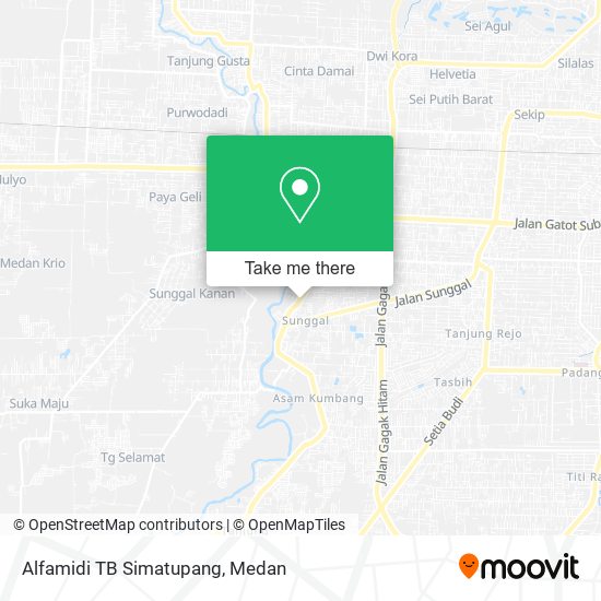 Alfamidi TB Simatupang map