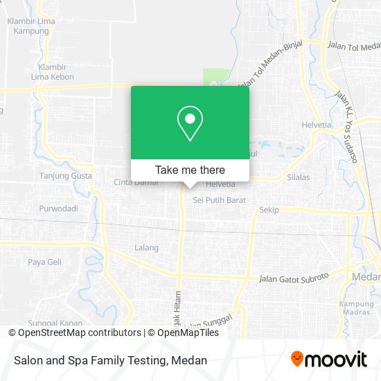 Salon and Spa Family Testing map