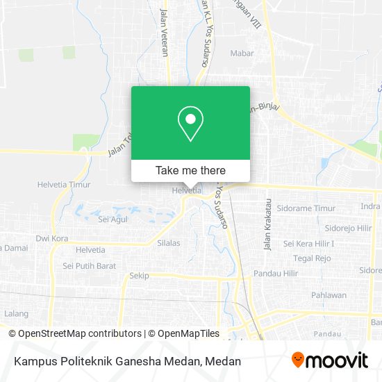 Kampus Politeknik Ganesha Medan map