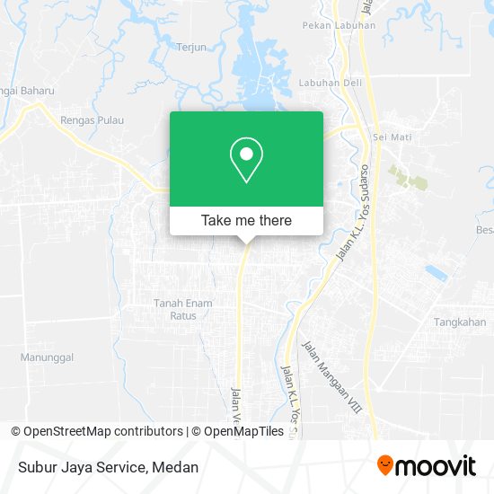 Subur Jaya Service map