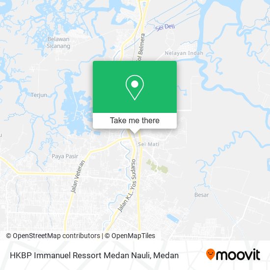 HKBP Immanuel Ressort Medan Nauli map