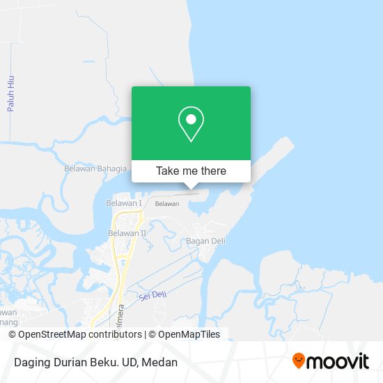 Daging Durian Beku. UD map