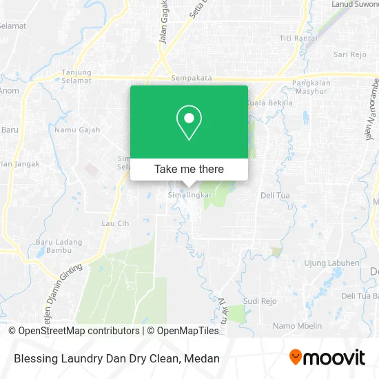 Blessing Laundry Dan Dry Clean map