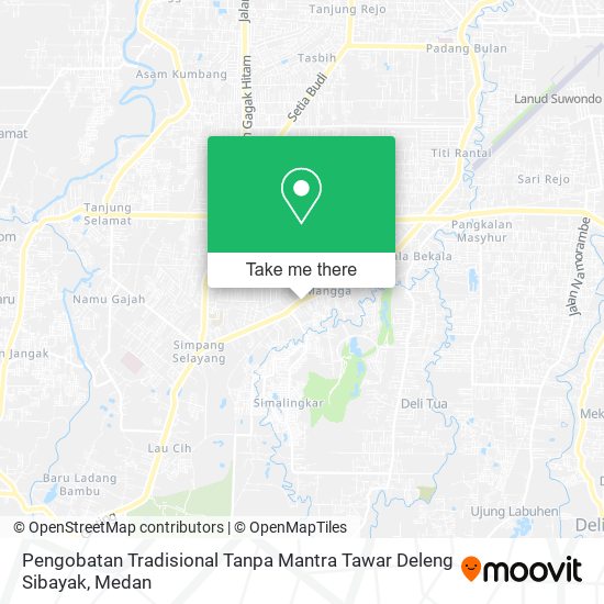 Pengobatan Tradisional Tanpa Mantra Tawar Deleng Sibayak map