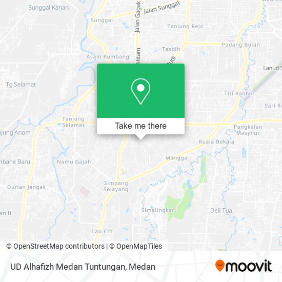 UD Alhafizh Medan Tuntungan map