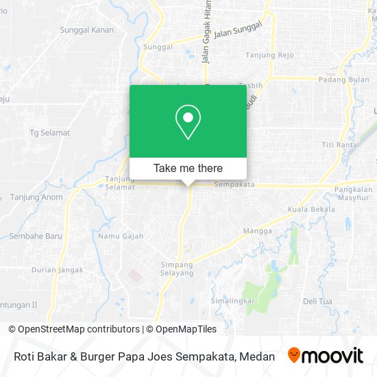 Roti Bakar & Burger Papa Joes Sempakata map