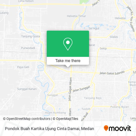 Pondok Buah Kartika Ujung Cinta Damai map