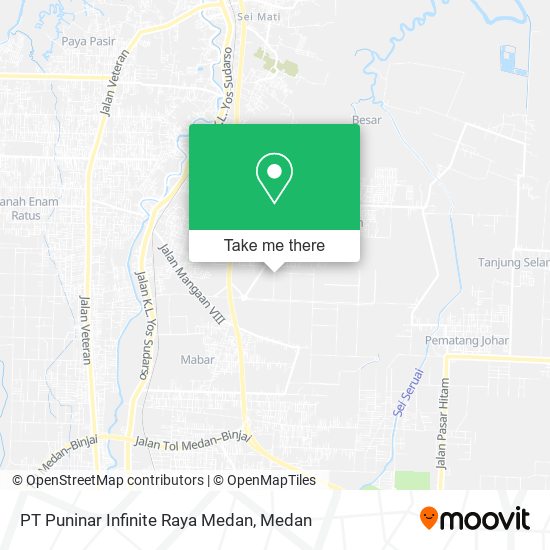 PT Puninar Infinite Raya Medan map