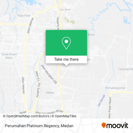 Perumahan Platinum Regency map
