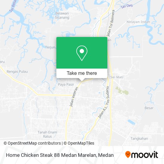 Home Chicken Steak 88 Medan Marelan map