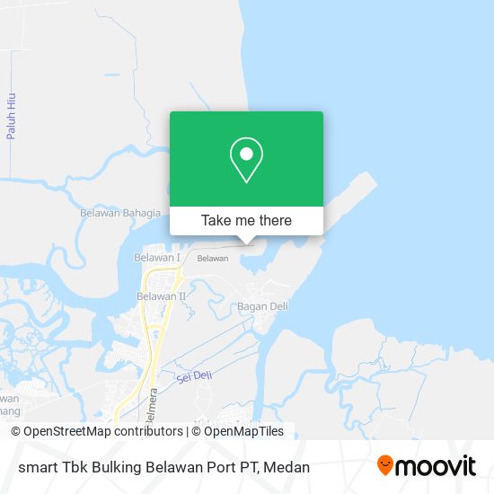 smart Tbk Bulking Belawan Port PT map