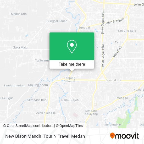 New Bison Mandiri Tour N Travel map