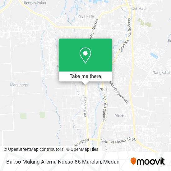 Bakso Malang Arema Ndeso 86 Marelan map