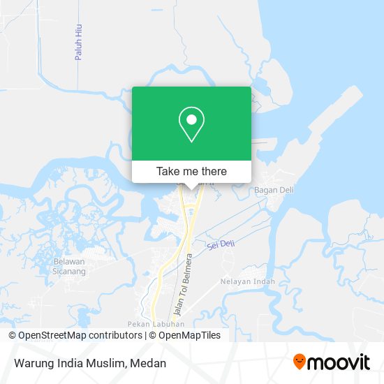 Warung India Muslim map