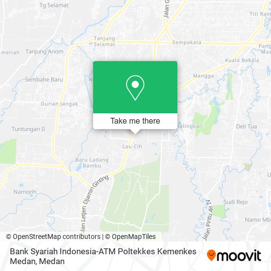Bank Syariah Indonesia-ATM Poltekkes Kemenkes Medan map
