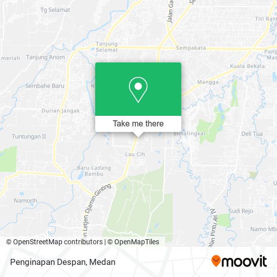 Penginapan Despan map