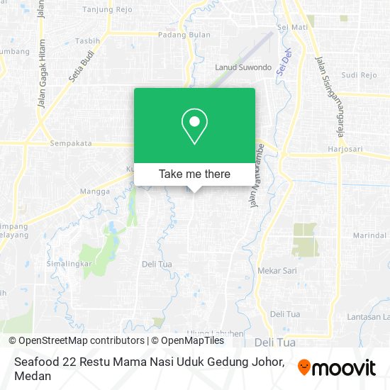 Seafood 22 Restu Mama Nasi Uduk Gedung Johor map