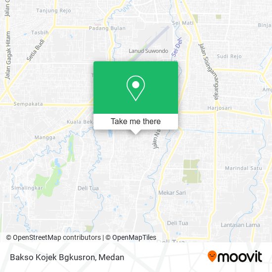 Bakso Kojek Bgkusron map