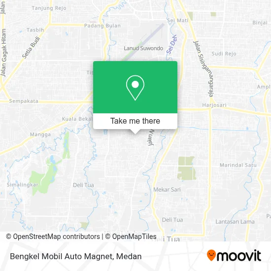 Bengkel Mobil Auto Magnet map