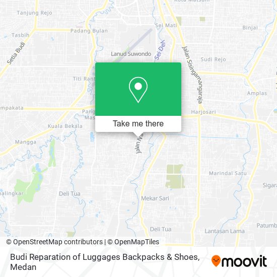 Budi Reparation of Luggages Backpacks & Shoes map