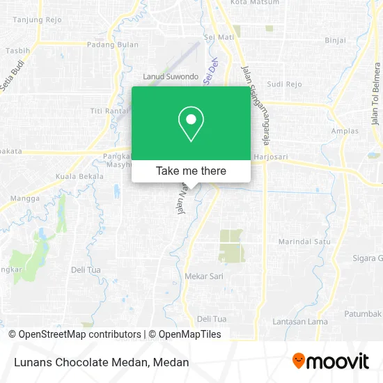 Lunans Chocolate Medan map