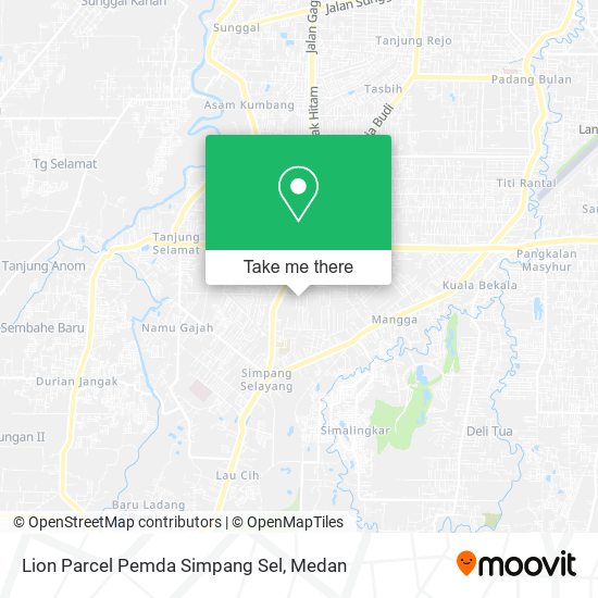 Lion Parcel Pemda Simpang Sel map