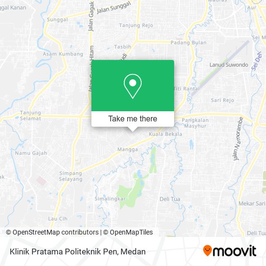 Klinik Pratama Politeknik Pen map