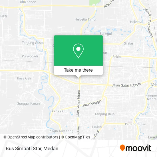 Bus Simpati Star map