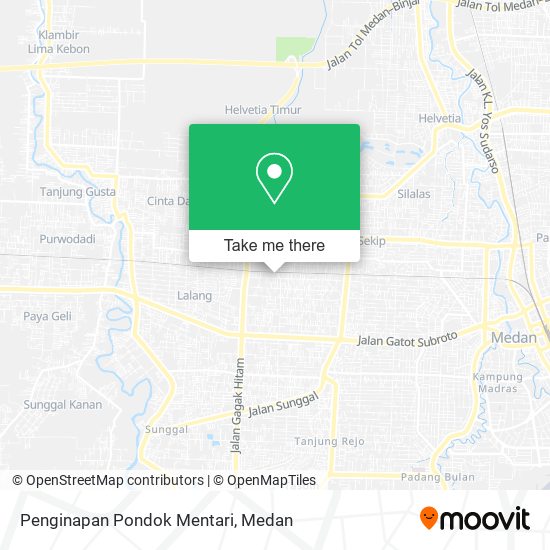 Penginapan Pondok Mentari map