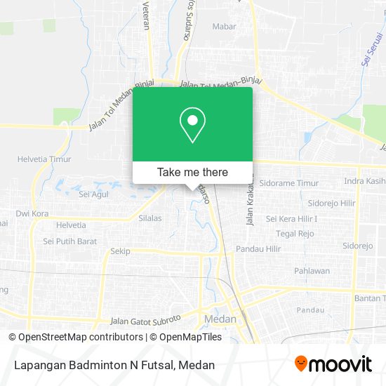 Lapangan Badminton N Futsal map