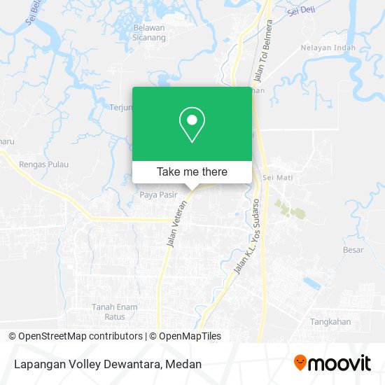 Lapangan Volley Dewantara map