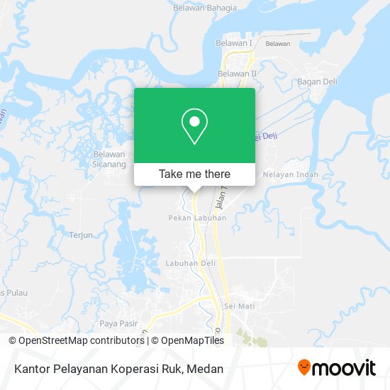 Kantor Pelayanan Koperasi Ruk map