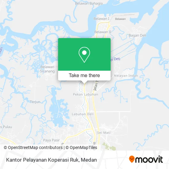 Kantor Pelayanan Koperasi Ruk map