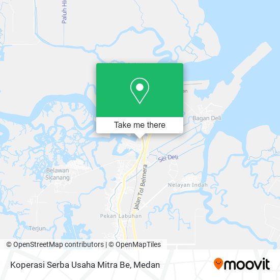 Koperasi Serba Usaha Mitra Be map