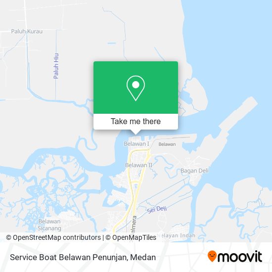 Service Boat Belawan Penunjan map