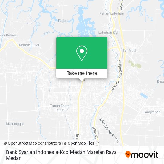 Bank Syariah Indonesia-Kcp Medan Marelan Raya map