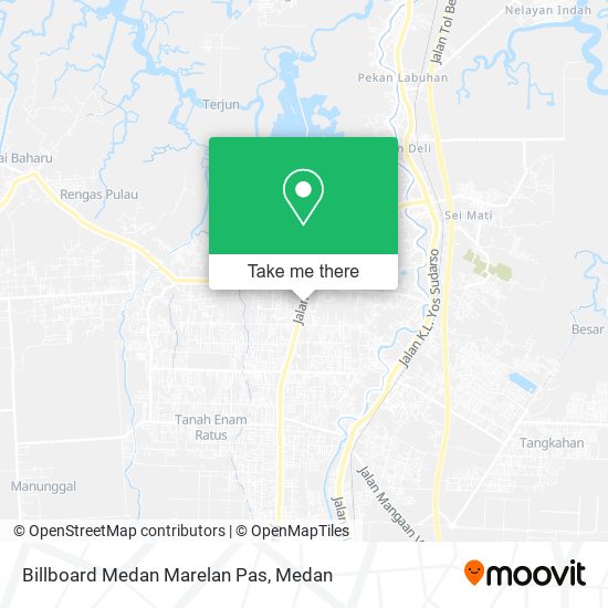 Billboard Medan Marelan Pas map