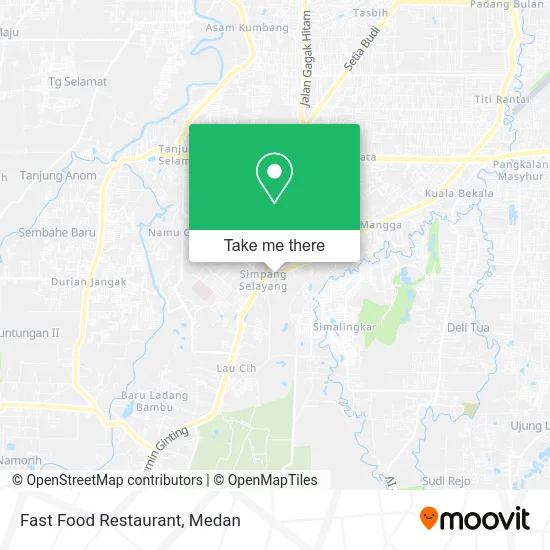 Fast Food Restaurant map