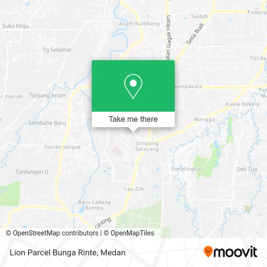 Lion Parcel Bunga Rinte map