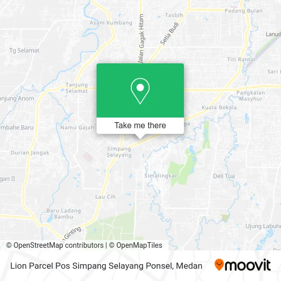 Lion Parcel Pos Simpang Selayang Ponsel map