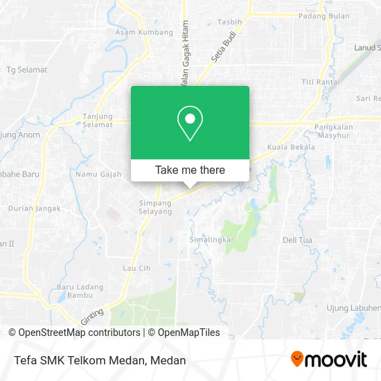 Tefa SMK Telkom Medan map