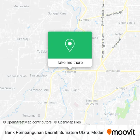 Bank Pembangunan Daerah Sumatera Utara map