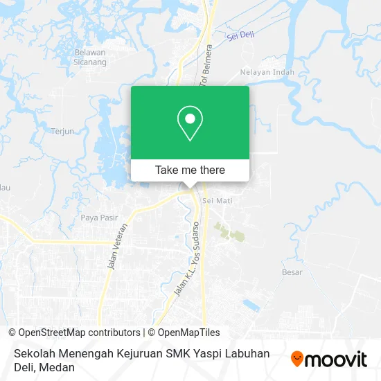 Sekolah Menengah Kejuruan SMK Yaspi Labuhan Deli map