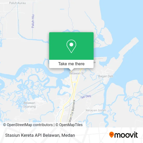 Stasiun Kereta API Belawan map