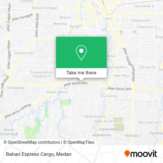 Bahari Express Cargo map