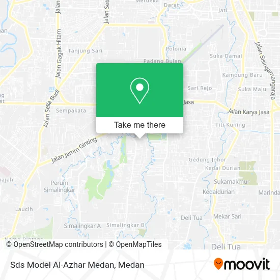 Sds Model Al-Azhar Medan map