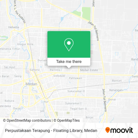 Perpustakaan Terapung - Floating Library map