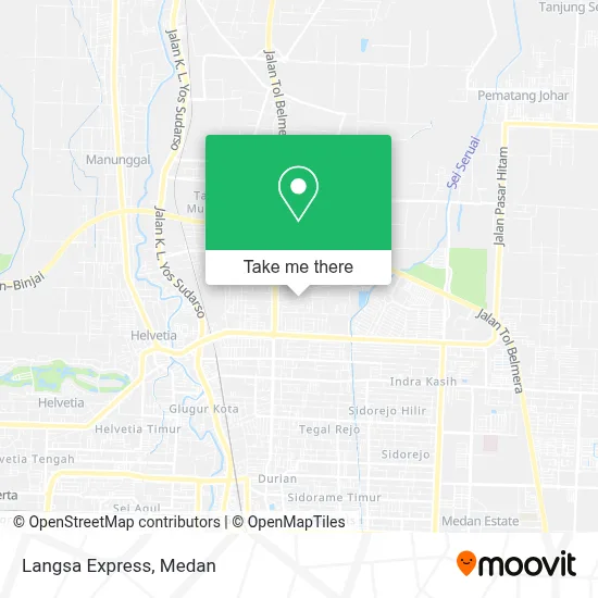 Langsa Express map